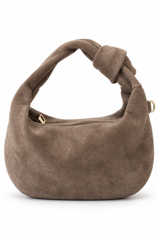 Aura - Borsa Mezzaluna in Suede