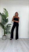 IMPERIAL - P3E9IAW - PANTALONE CREPE ELASTICIZZATO CON ZIP A SCOMPARSA SUL RETRO, FLARE FIT