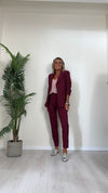 DAFNE - 3304P26 - PANTALONE A SIGARETTA IN TESSUTO TECNICO STRETCH, SOFT TOUCH,TASCHE A FILO