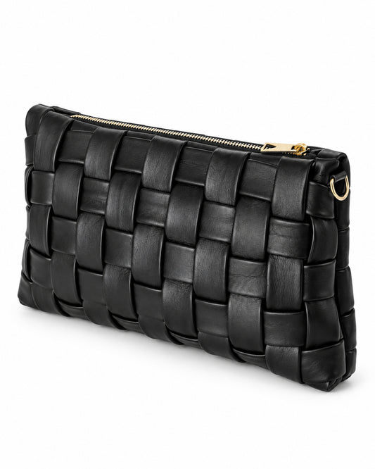 Rivière - Pochette in Pelle Intrecciata Cushion