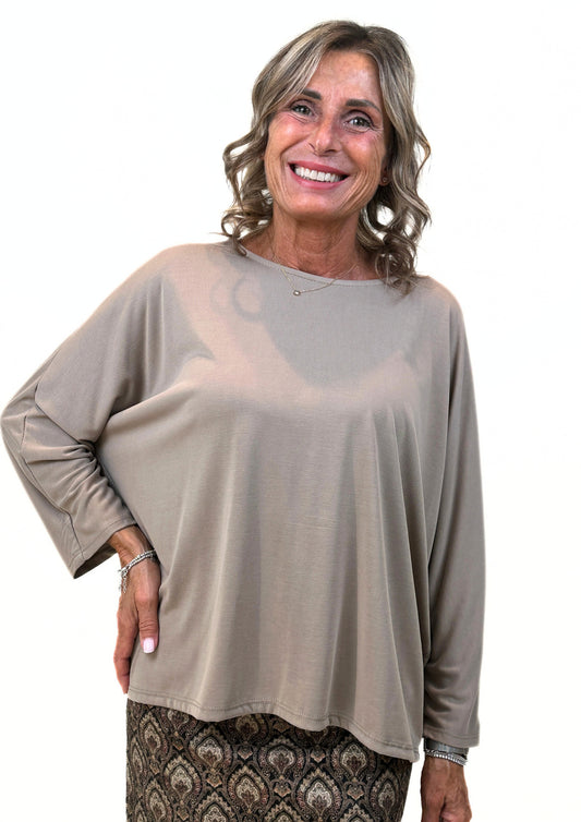 Manto - Maglia Oversize con Manica a Pipistrello