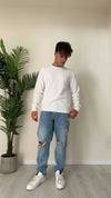 ALCOTT - MA0069UOAY14 - PULL COTONE PARICOLLO DIRITTO CON PROFILI BACCHETTATI