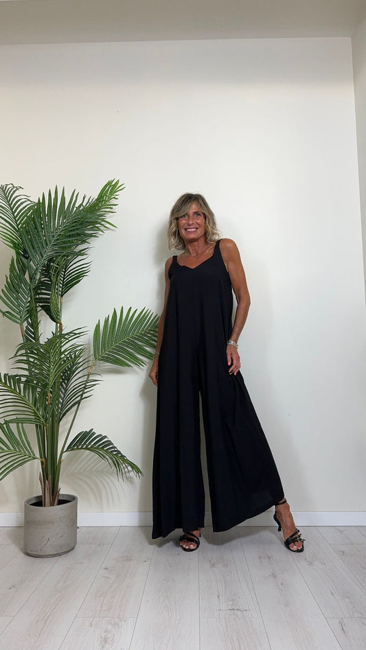 DAFNE - TU170UP26 - TUTA (JUMPSUIT) VISCOSA UNITO SPALLINE