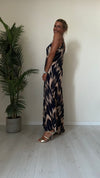 DAFNE - U2886P29 - ABITO LUNGO FANTASIA SFUMATA 100%VISCOSA
