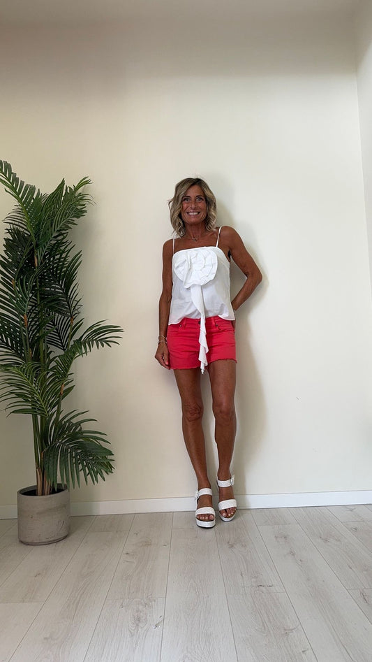 SUSYMIX - E1462 - SHORT COTONE ORLO SFRANGIATO
