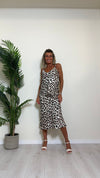 VICOLO - TB1347 - TOP 100%VISCOSA FANTASIA LEOPARD CON SPALLINE REGOLABILI