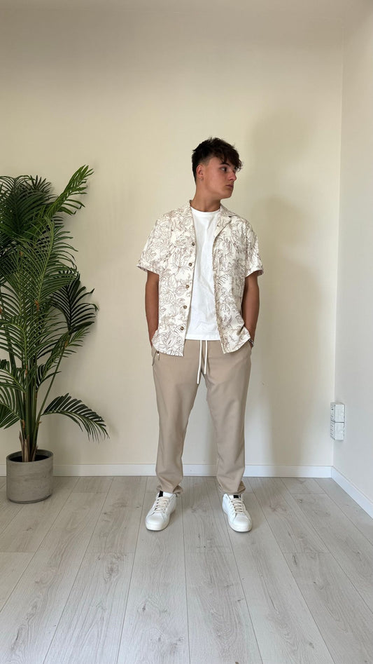 IMPERIAL - CA80HDP - CAMICIA STAMPA FLOREALE CON TASCHINO E MANICA CORTA