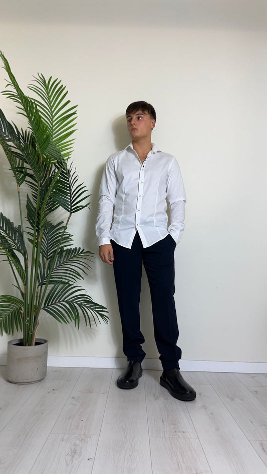 IMPERIAL - C6407I262 - CAMICIA 100% COTONE CON BOTTONI A PRESSIONE, SLIM FIT