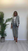 TENSIONE IN - TI2203 - PANTALONE DENIM GREY STONE WASHED BAGGY FIT