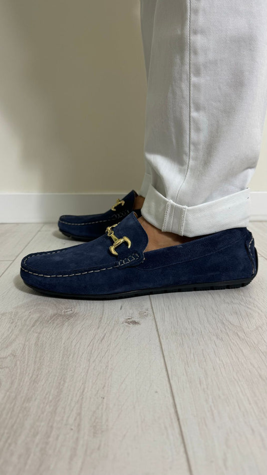 DIVINE FOLLIE - MOC-GP35 - MOCASSINO CAMOSCIO FONDO GOMMA CON MORSETTO