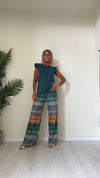 DAFNE - 411P19 - TOP LUREX IN VISCOSA MANICA ROUCHES