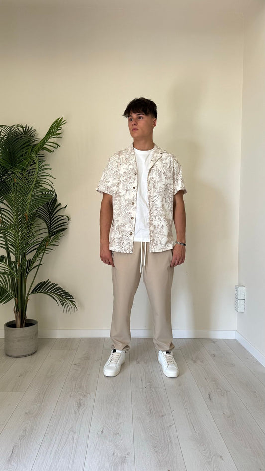 IMPERIAL - CA80HDP - CAMICIA STAMPA FLOREALE CON TASCHINO E MANICA CORTA