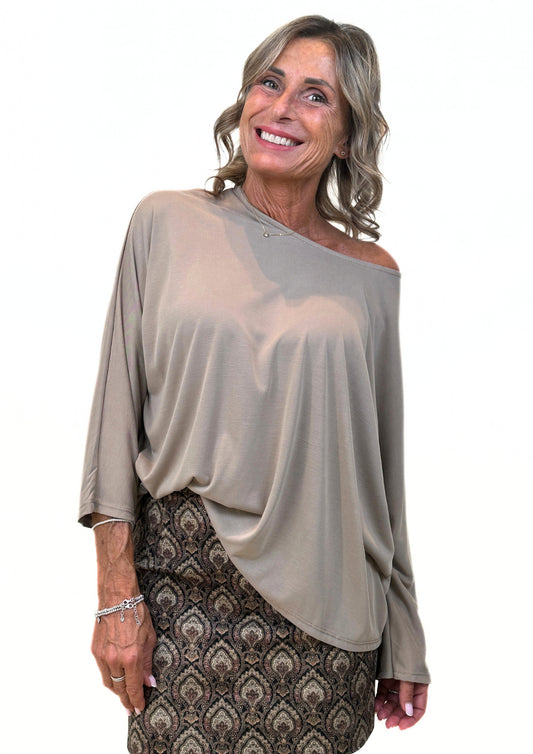 Manto - Maglia Oversize con Manica a Pipistrello