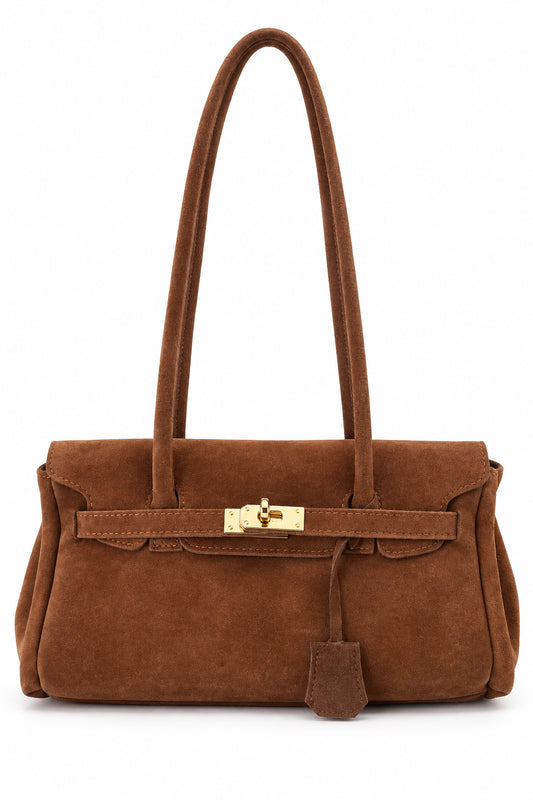Flapper - Borsa Baguette in Suede