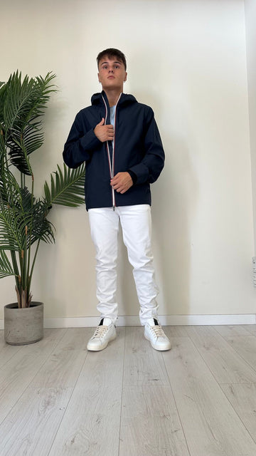 ALCOTT - GB0007UOAY - GIUBBINO CON CAPPUCCIO, ZIP A CONTRASTO, IDROREPELLENTE