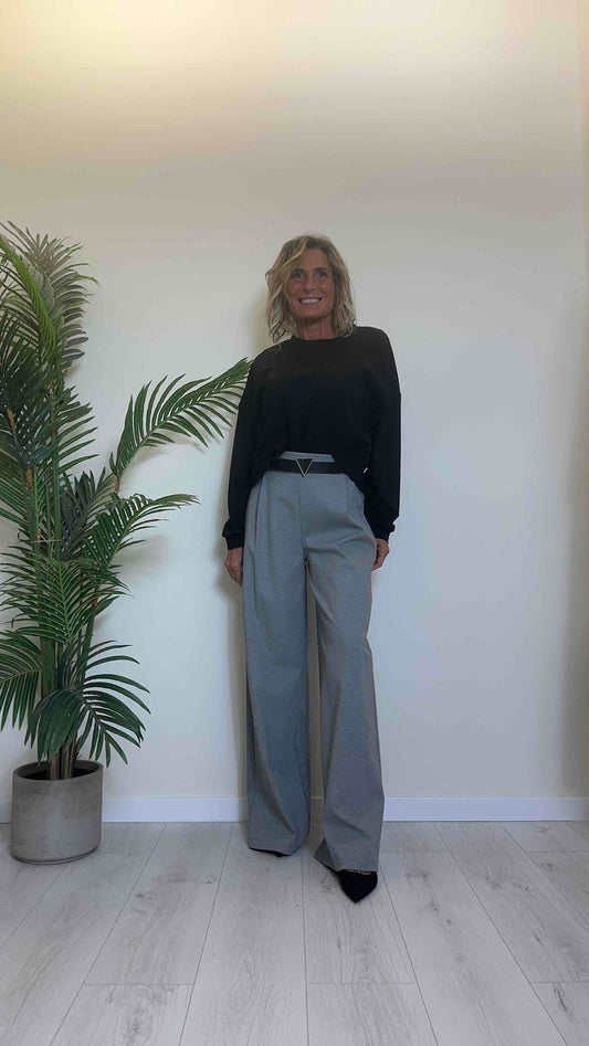 PLEASE - F0G2OH1000 - FELPA VISCOSA A SCATOLINA