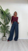 SUSYMIX - 2565 - T.SHIRT 100%COTONE MANICA LUNGA ,SCOLLO A V