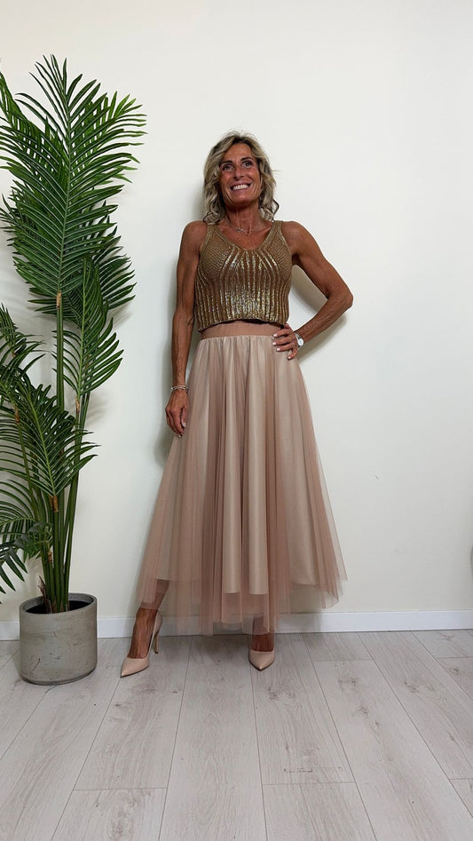 VICOLO - 77137B - TOP COTONE SPALMATO