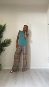 DAFNE - 411P19 - TOP LUREX IN VISCOSA MANICA ROUCHES