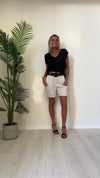 VENTISEI - 21.1871P19 - BLUSA VISCOSA 100% DOPPIO SCOLLO A V STONDATO