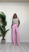 TENSIONE IN - 24P1829 - PANTALONE PALAZZO IN CREPE PIEGA CENTRALE