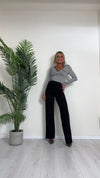 SUSYMIX - 54223S - T-SHIRT VISCOSAMANICA LUNGA SERAFINO RIGHE STEMMA LONDON