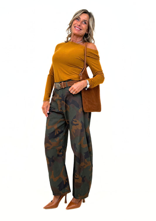 Fougère - Pantalone Barrel Camouflage
