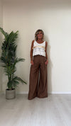 DAFNE - 448P21 - TOIP COTONE UNCINETTO CON PASSAMANERIA E MACRO PAILLETTES