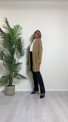DAFNE - 9142P33 - CARDIGAN LUNGO PUNTO RISO CON FRANGE