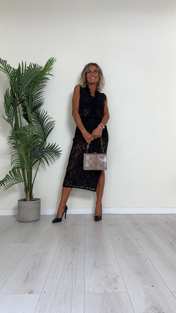 HIGH GARDEN - 2279 - BORSA IN PELLE PITONATA, CHIUSURA PORTAFOGLIO