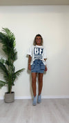 SUSYMIX - 10242 - T-SHIRT COTONE OVER STAMPA "BE DIFFERENT"