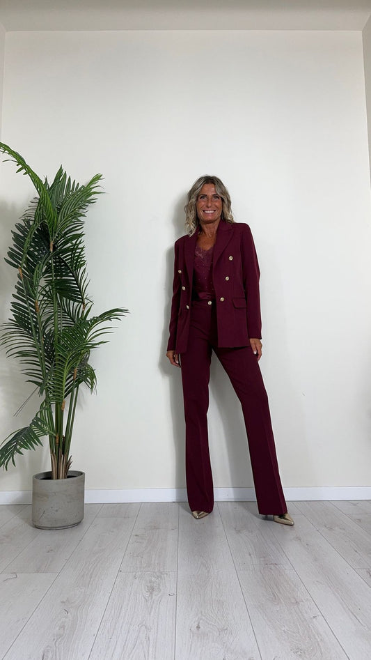 GIORGIA & JHONS - 60115FW24 - GIACCA FINTO DOPPIO PETTO CON BOTTONI MILITARY