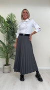 SUSYMIX - R748NY - CAMICIA COTONE BOTTONE GIOIELLO