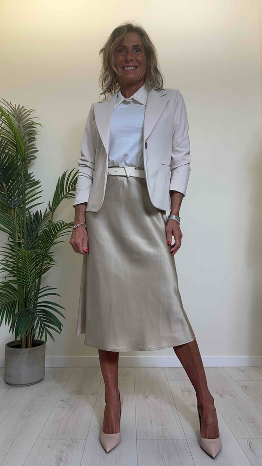 VICOLO - AB0033 - CINTURA ELASTICA CON FIBBIA FORMA TRIANGOLO