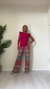 DAFNE - 411P19 - TOP LUREX IN VISCOSA MANICA ROUCHES