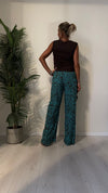 DAFNE - 3388P29 - PANTALONE FANTASIA AFRO, VITA ELASTICATA CON CINTURINA, 100%VISCOSA