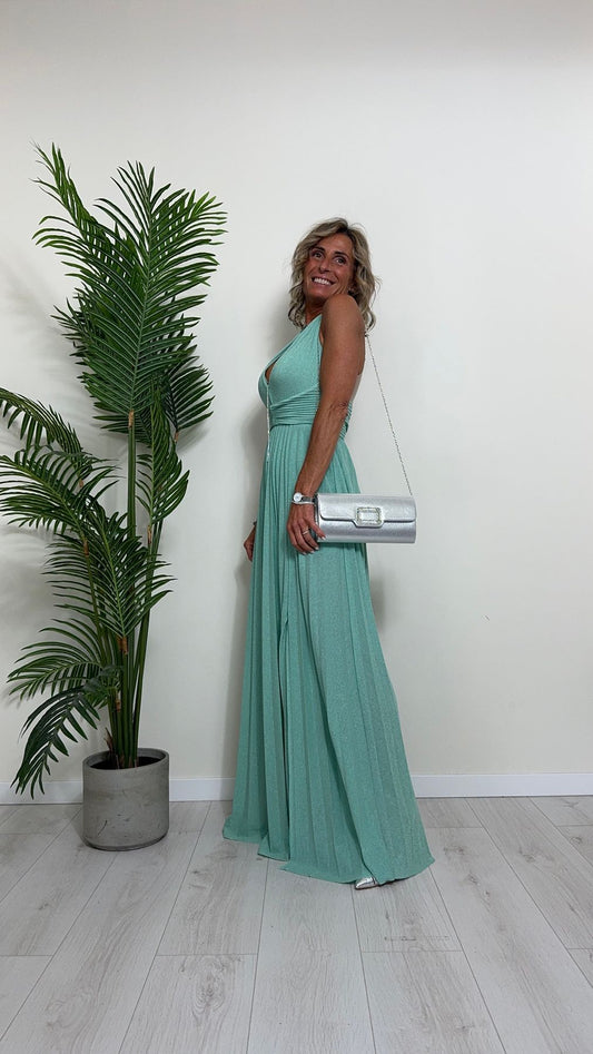 ANTONELLO SERIO - 41A81060P10 - BORSA CLUTCH EFFETTO LAMINATO CON PLACCHETTA STRASS
