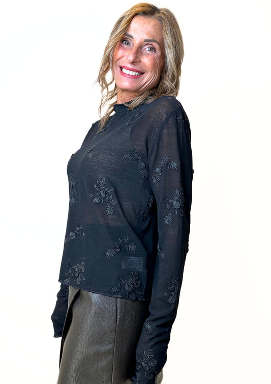 Bocciolo - Blusa Ricami Floreali