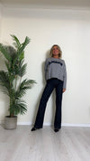 SUSYMIX - M90022 - MAGLIA VISCOSA CON SCRITTA "AMOUR" ORSETTO E STRASS INCASTONATI