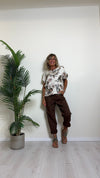 DAFNE - 447812P25 - BLUSA 100%VISCOSA FANTASIA CON BOTTONI RETRO