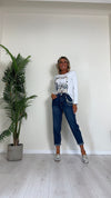 DAFNE - 755P14 - T-SHIRT COTONE CON STAMPE, REGURAR FIT