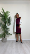 DAFNE - 9142P33 - CARDIGAN LUNGO PUNTO RISO CON FRANGE