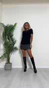 SUSYMIX - SBIO04 - T-SHIRT "SIMPLICITY" CON SPILLE GIOIELLO SPALLE