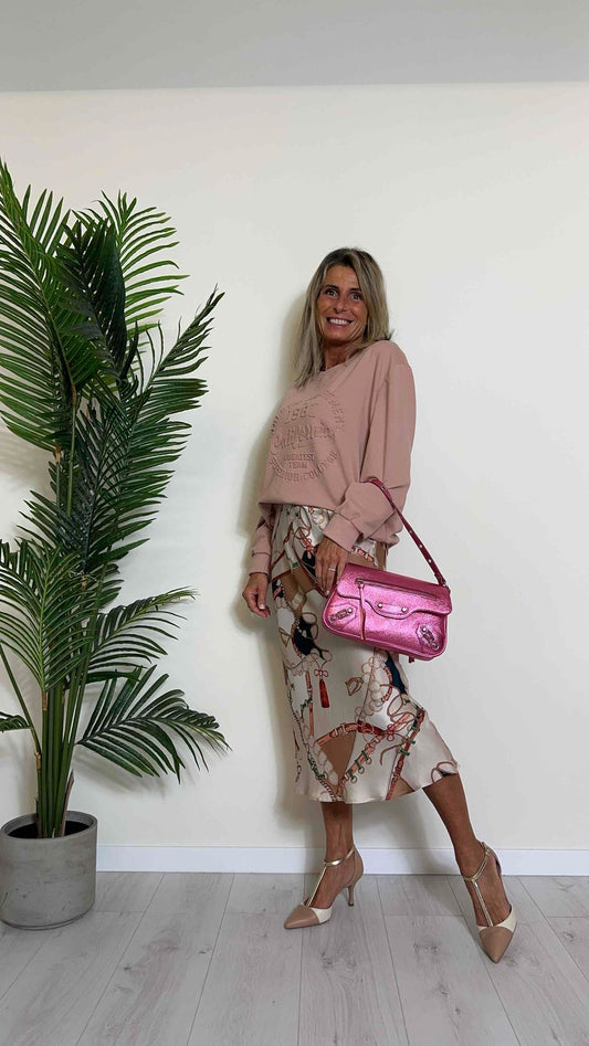 LALTERNATIVASTYLE - 3995209P39 - BORSA PELLE CON TRACOLLA VELE, ZIP E DETTAGLI BORCHE