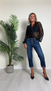 VENTISEI - 820102 - JEANS ELASTICIZZATO BOTTONI CUORE