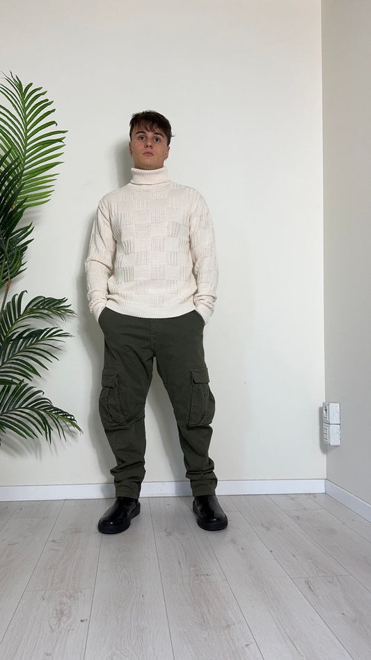 IMPERIAL - P8379ROCK - PANTALONE CARGO COTONE MANO PESCA