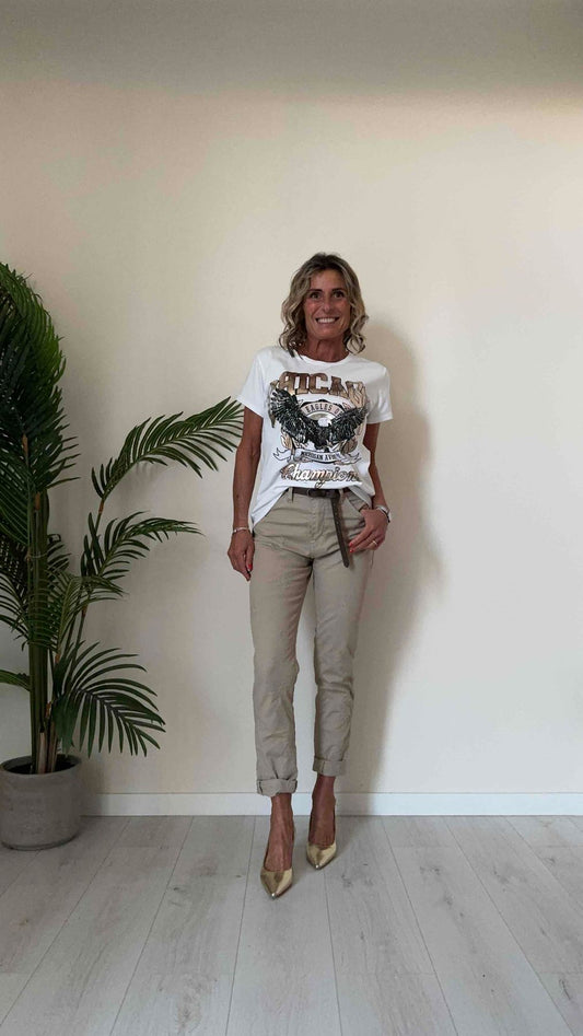 DAFNE - 718142CHP13 - T-SHIRT COTONE STAMPA CHICAGO