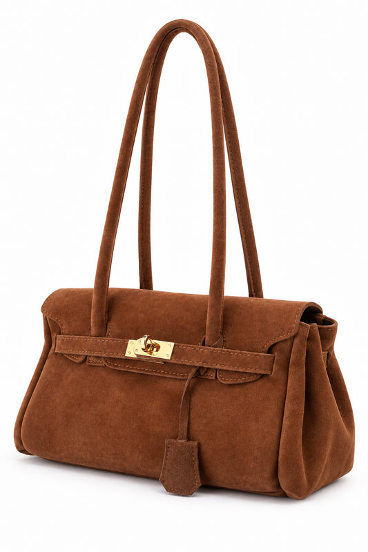 Flapper - Borsa Baguette in Suede