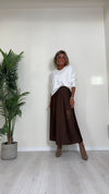 DAFNE - 2502P23 - MAGLIA IN VISCOSA CON SCOLLO A CUORE PUNTO CALATO