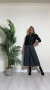 TENSIONE IN - 6137-38 - PANTALONE/GONNA LONGUETTE CON DETTAGLIO LETTERING ED ELASTICO LATERALE E RETRO